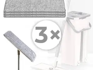 ГОЛЯМА РАЗПРОДАЖБА !! Представяме ви CleanBin Mop Cloth Set: Най-доброто решение за пенливи подове!