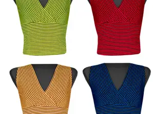 DAMES T-SHIRTS BLOUSES KATOENEN TOPS TANKTOPS T-SHIRTS MIX KLEUREN M - XXL