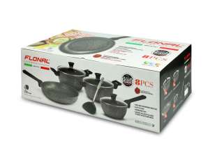 8-Piece Pot and Frying Set Pietra Lavica – Induction