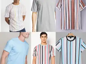 Vyriški vasaros marškinėliai iš pripažintų Europos prekių ženklų, 