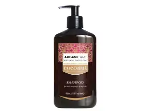 Arganicare Coconut Shampoo til meget tørt hår med kruseffekt 400 ml