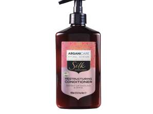 Arganicare Silk Hair Detangling hoitoaine silkillä 400 ml