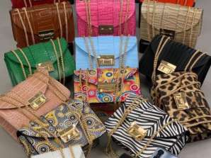 Women's handbags available in a wide range of model variants and color variants for wholesale from Turkey.