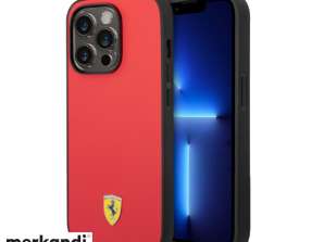 Twarde etui na tył Ferrari iPhone 14 Pro – linia włoskiej flagi – czerwony J-TOO