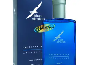 Blue Stratos Lozione Dopobarba Originale Blu per Uomo Fragranza 100ml