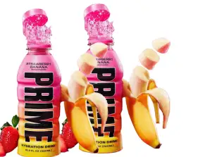 Prime Hydration Drink Morango Banana 500ml USA BOTTLES Exclusive
