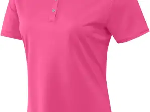 Polo Shirts Mulheres Adidas Rosa Polo Shirt Nova T-Shirt Genuína