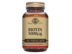 Solgar-Biotin 5000 mcg Vegetable Capsules