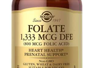 Solgar-Acide Folique 800 mcg Comprimés