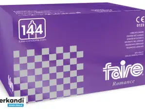 FAIRE ROMANCE Pack of 144 Condoms - Quality and Protection for Large Quantities