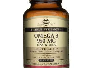 Solgar-Triple Strength Omega-3 950 mg Μαλακές Κάψουλες