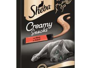 SHEBA CREAMY SNACK RIND 4X12G PK