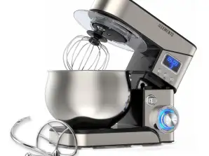 Robot da cucina KB-ELEMENTS ELK85LM 2000 W, macchina per impastare con vasca da 5 litri, timer