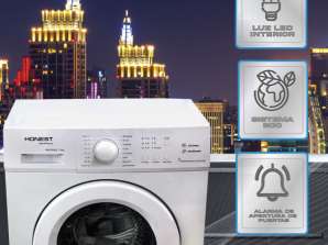 Set van 120 nieuwe wasmachines van 7 kg met voorlader en efficiëntie A+ in Wit - Groothandel