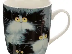 Kim Haskins mačky porcelánový hrnček