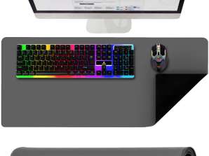Muismat toetsenbord beschermmat voor bureau groot XXL 90x45cm
