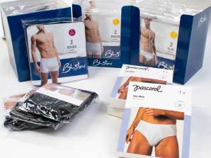 Men's bottoms: briefs and boxers available in different assorted sizes