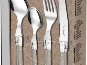Lou Laguiole 24 dlg cutlery set Taupe