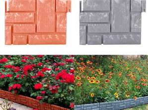 Brick Look Garden Fence (6 Pieces) TERRABARIC