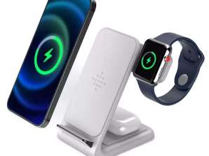 QI 15W 3in1 Wireless Charger for Phone Headphones