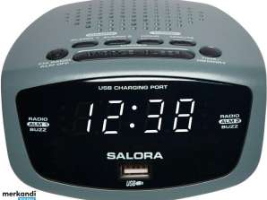 Salora CR627USB Digital Alarm Clock