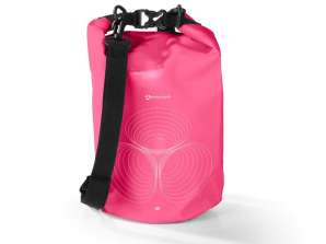 Sausas PVC maišas - 5L - rožinė su nailono dirželiu