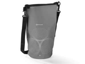 PVC dry bag - 5L – grey with nylon carrying strap