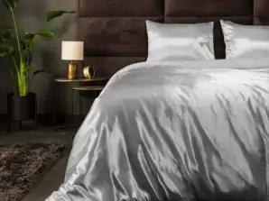 Florance Silvergrey satin duvet covers - 140x220cm