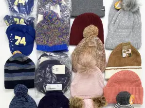 250 piezas de accesorios de ropa de invierno: sombreros, bufandas, guantes mezclados al por mayor, varios