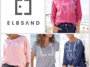 Licht en onopvallend, met een laconieke print, de dames-T-shirts van het Duitse bedrijf Elbsand