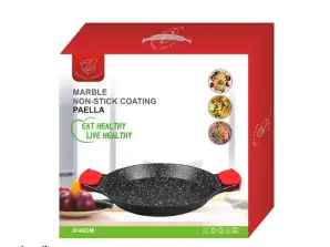 Paellapfanne - Marmorbeschichtung - für alle Brände geeignet - 2 Größen erhältlich
