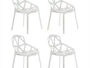 Krēslu komplekts 4x moderns dizains