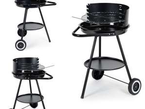 Garden grill round grate with height adjustment