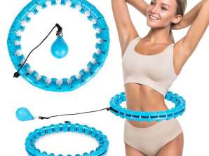 Hula hop with massager and extra weight for fitness training