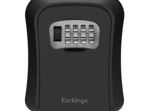 Earkings Key Safe Black - Pārdots ar 50 gabalu soli