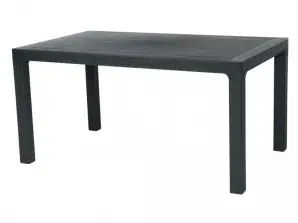 Table en polypropylène Rotin 150x90x75cm polypropylène