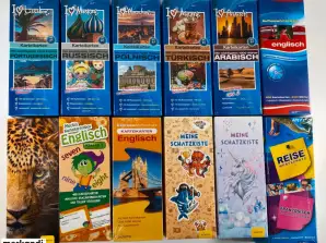 Flashcards French,Turkish,Arabic,Russian,English,Russian-German, Wholesale,Remaining stock