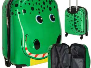 Reiskoffer voor kinderen handbagage op wielen krokodil