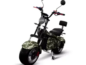 Electric scooter FANTTUM BISHOP M8+ camo color 45km/h range 75km 30Ah