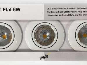 30 3er Set Nobile A 5068 T-Flat LED Einbauleuchte dimmbar, Restposten Paletten Großhandelwaren kaufen