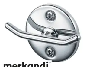 Haceka Chrome Standard Double Hook - stil og funksjonalitet for badet ditt