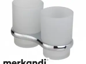 Haceka Saniscape Joy Doppelglashalter - Eleganz aus Milchglas und gebürstetem Metall