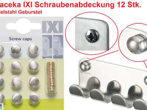 Haceka IXI Screw Cap Set in Stainless Steel: Durability and Style for Bathrooms