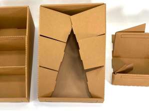 36 stk. Pressel kasser med 3 rum 44x30x18 cm, resterende lager køb engrosvarer