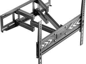 Full Motion TV Wall Mount for 32-65 Inch LCD LED Flat Screens Weighing Up to 45 kg ONKRON STE644 black