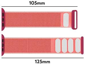 Alogy Nylon Strap with Velcro for Apple Watch 1/2/3/4/5/6/7/8/SE/Ult