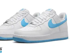 Nike Air Force 1 Blanc/Bleu Aquarius - FQ4296-100 - 100% authentique avec boites d’origine