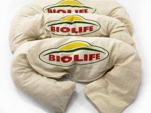 50 piezas Näve BIOLIFE Soporte para el cuello con sal cristalina del Himalaya 1 kg, paletas remanentes al por mayor