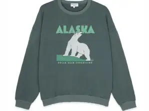 Green washed French Disorder Alaska sweaters for men