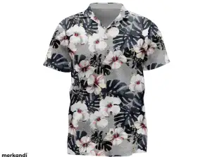 FLORAL FROST | Summer 2024 Collection of Monochromatic and Elegant Hawaiian Shirts